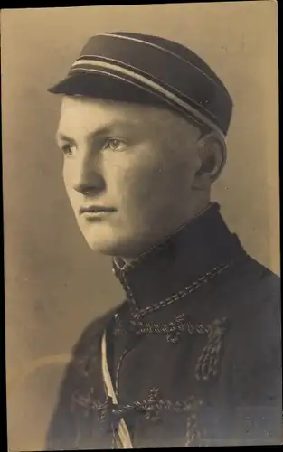 Foto Ak Portrait eines jungen Studenten, Weihnachten 1929