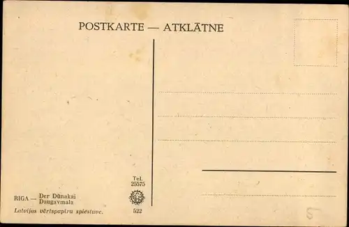 Ak Riga Lettland, Dünakai, Straßenbahnen, Daugavmala