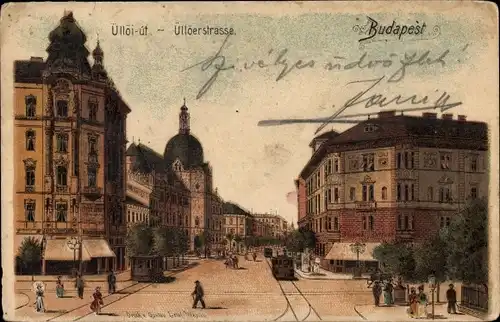 Litho Budapest Ungarn, Üllöerstraße