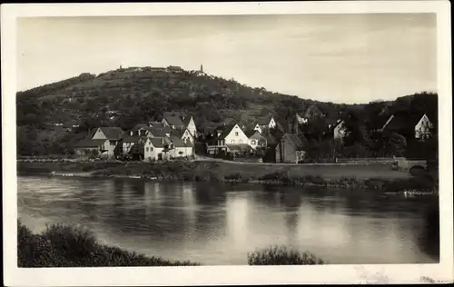 Ak Rainbach Neckargemünd am Neckar, Blick auf den Ort mit Dilsberg