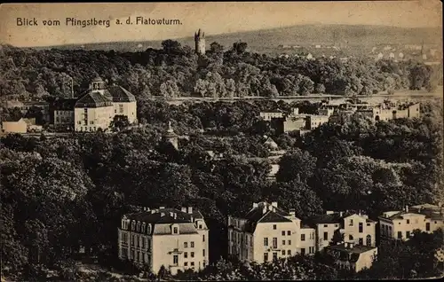 Ak Potsdam, Blick vom Pfingstberg auf den Flatowturm