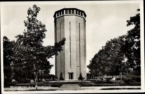 Ak Weißwasser in der Oberlausitz, Wasserturm