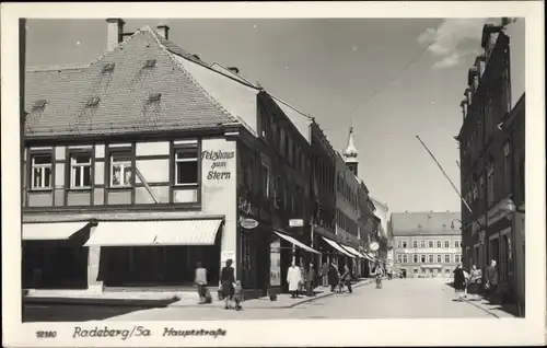 Ak Radeberg in Sachsen, Pelzhaus zum Stern in der Hauptstraße