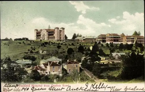 Ak Auckland Neuseeland, Hospital from Grafton Road