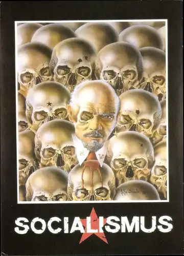 Künstler Ak Beranek, Socialismus, Lenin