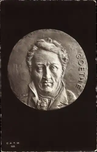 Präge Ak Dichter Johann Wolfgang von Goethe, Portrait