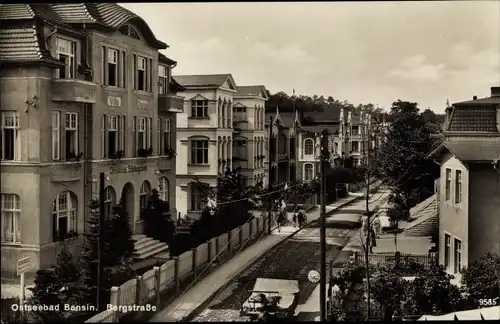 Ak Ostseebad Bansin Heringsdorf auf Usedom, Bergstraße, Christl. Erholungsheim