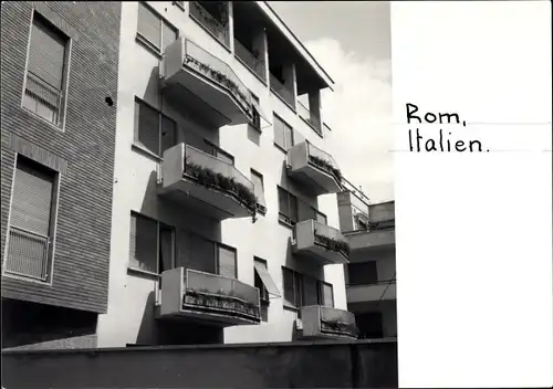 Foto Roma Rom Lazio, Gebäudefassade, Balkone
