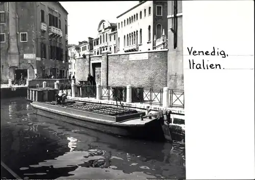 Foto Venezia Venedig Veneto, Kanalpartie, Lastkahn