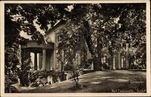 Ak Bad Freienwalde an der Oder, Schloss