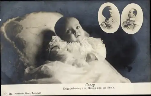 Ak Erbgroßherzog Georg von Hessen und bei Rhein, Kinderportrait