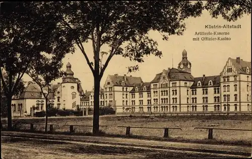 Ak Kostrzyn nad Odrą Cüstrin Ostbrandenburg, Artillerie Kaserne, Kasino