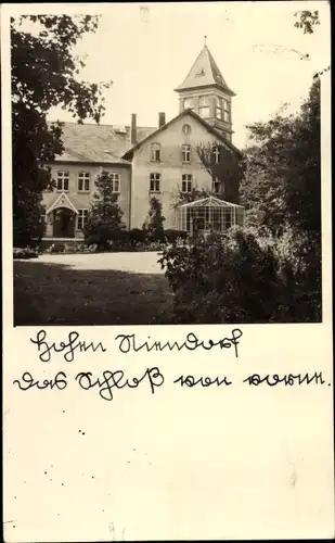 Foto Ak Hohendorf Niendorf an der Saale, Blick zum Schloss