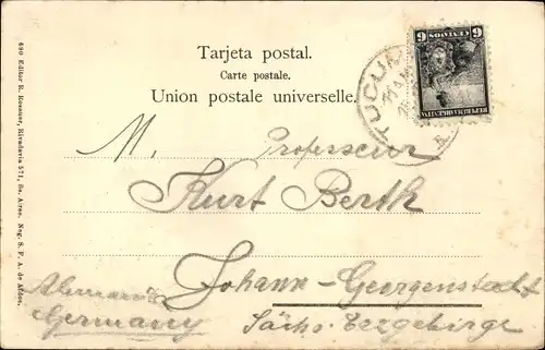 Ak Salta Argentinien, Straßenpartie im Ort