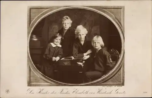 Ak Die Kinder der Fürstin Elisabeth von Windisch Graetz