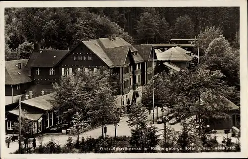 Ak Szklarska Poręba Ober Schreiberhau Riesengebirge Schlesien, Hotel Josephinenhütte