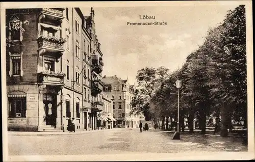 Ak Löbau in Sachsen, Promenadenstraße