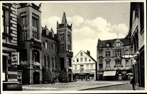 Ak Gütersloh in Westfalen, Am Rathaus