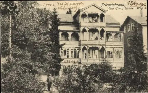 Ak Friedrichroda im Thüringer Wald, Villa Erna, Grüner Weg 4