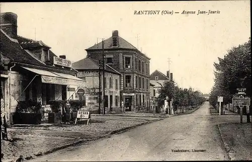 Ak Rantigny Oise, Avenue Jean Jaures