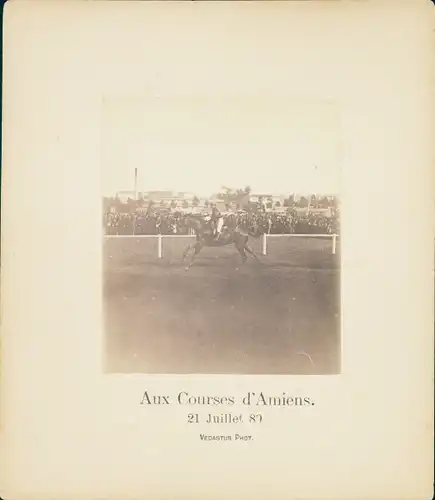 Foto Amiens Somme, Aux Courses d'Amiens, Pferderennplatz, 21 Juli 1889