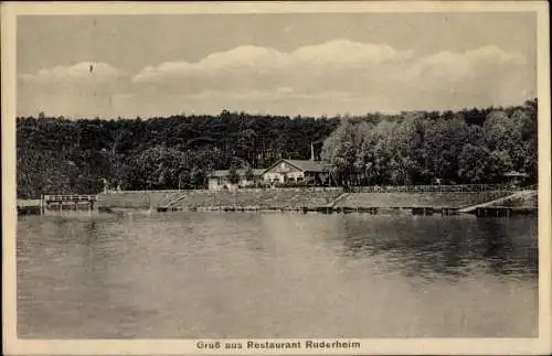 Ak Berlin Zehlendorf Wannsee, Kohlhasenbrück, Restaurant Rudererheim