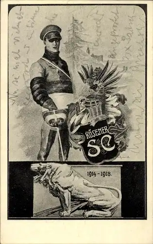 Studentika Ak Bad Kösen Naumburg an der Saale, Kösener SC, Hotel Mutiger Ritter