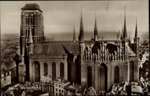 Ak Gdańsk Danzig, Marienkirche