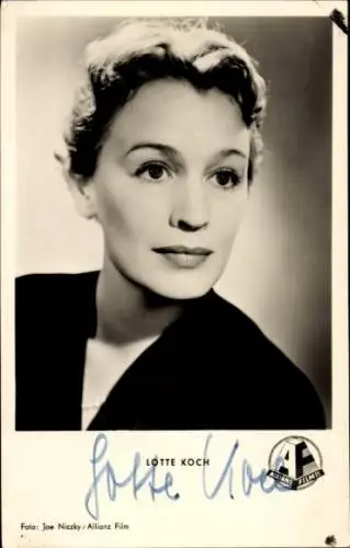 Ak Schauspielerin Lotte Koch, Portrait, Käpt'n Bay - Bay, Autogramm