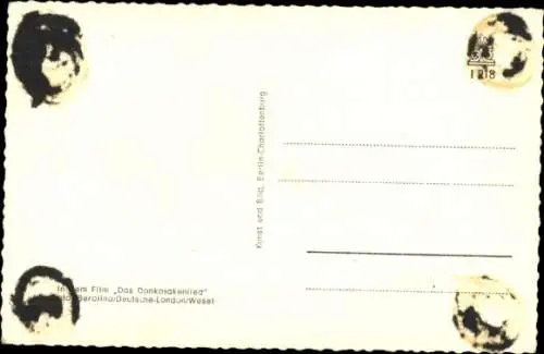 Ak Schauspielerin Alice Treff, Portrait, Film Das Donkosakenlied, Autogramm