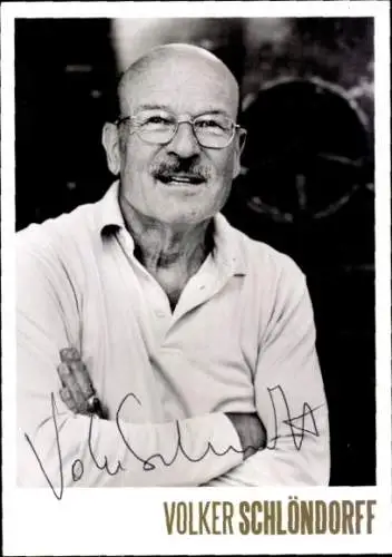 Ak Schauspieler Volker Schlöndorff, Portrait, Autogramm