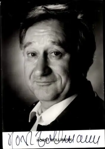Ak Schauspieler Horst Bollmann, Portrait, Autogramm