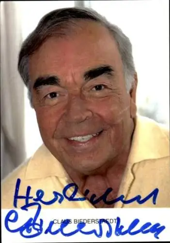Ak Schauspieler Claus Biederstaedt, Portrait, Autogramm