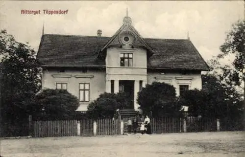 Ak Kuropatnik Töppendorf Schlesien, Rittergut