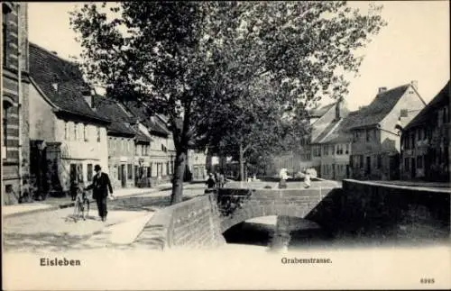 Ak Lutherstadt Eisleben, Grabenstraße