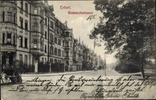 Ak Erfurt in Thüringen, Bismarckstraße