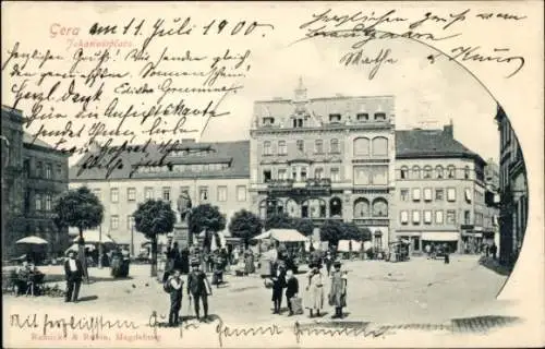 Ak Gera in Thüringen, Johannisplatz