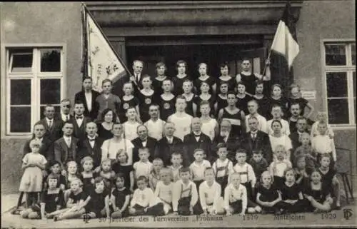 Ak Mutzschen Grimma in Sachsen, Turnverein Frohsinn, 50-Jahrfeier, 1879-1929