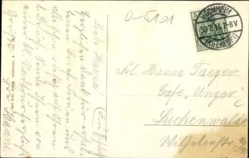 Ak Marienthal Nesse Apfelstädt, Gasthaus von Hugo Ritter, Pferdekarre