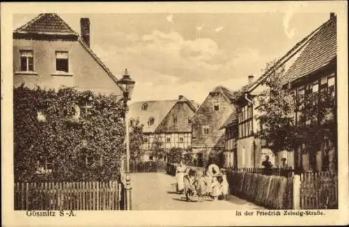 Ak Gößnitz in Thüringen, Friedrich Zeissig-Straße