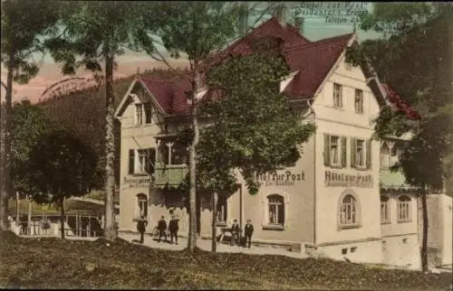 Ak Wildenthal Eibenstock im Erzgebirge, Hotel zur Post