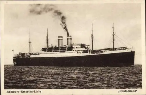 Ak Dampfer Deutschland, HAPAG