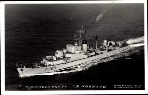 Ak Französisches Kriegsschiff Le Normand