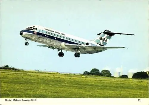 Ak Passagierflugzeug, British Midland Airways DC-9