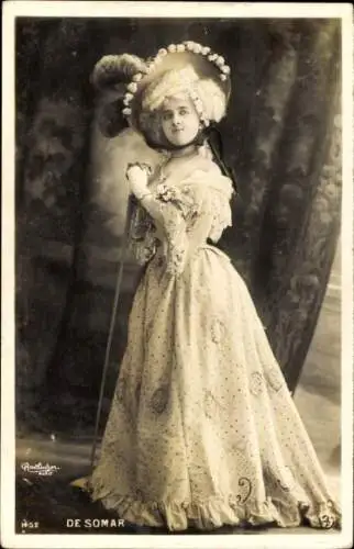 Ak Variete-Künstlerin De Somar, Portrait