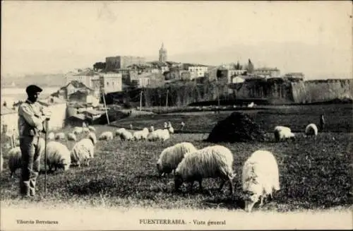 Ak Hondarrabia Hondarrabia Baskenland, Gesamtansicht