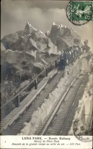 Ak Luna Park, Scenic Railway, Pikes Peak, Achterbahn