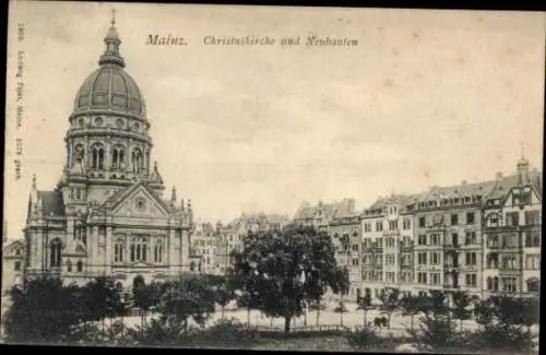 Ak Mainz am Rhein, Christuskirche, Neubauten