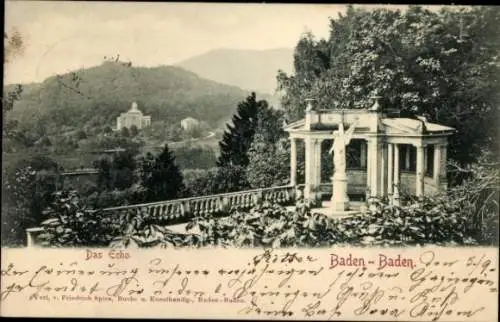 Ak Baden Baden am Schwarzwald, das Echo