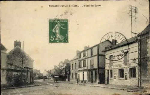 Ak Nogent-sur-Oise, Hotel des Postes